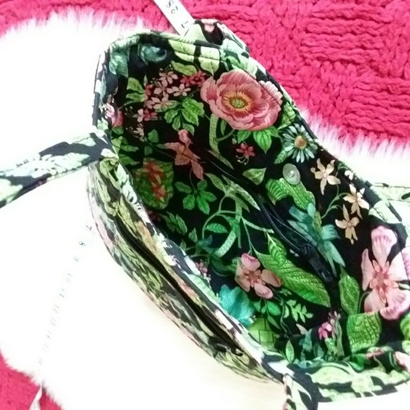 Vera Bradley Green Pattern Tote - Picture 2 of 8